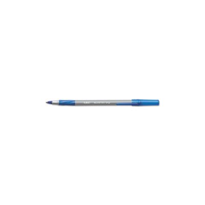 PEN, BALLPOINT, Round Stic Grip, Xtra Comfort, Blue Ink, .8mm, Fine, Dozen