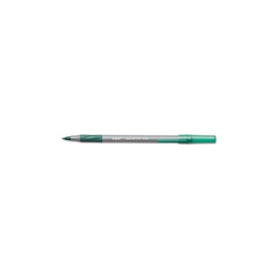 PEN, BALLPOINT, Round Stic Grip, Xtra Comfort, Green Ink, 1.2mm, Medium, Dozen