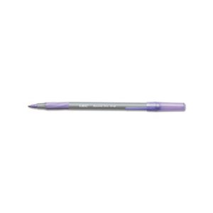 PEN, BALLPOINT, STICK, Round Stic Grip, Xtra Comfort, Purple Ink, 1.2mm, Medium, Dozen