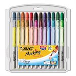 MARKER, PERMANENT, Marking, Fine Tip, Assorted Colors, 36 / Set