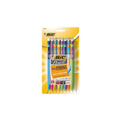 PENCIL, MECHANICAL, Xtra-Strong, 0.9mm, Assorted, 24 / Pk