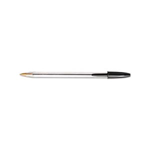 PEN, BALLPOINT, STICK, Cristal, Xtra Smooth, Black Ink, 1mm, Medium, Dozen