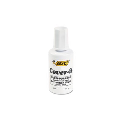 Correction Fluid, Cover-It, 20ml Bottle, White