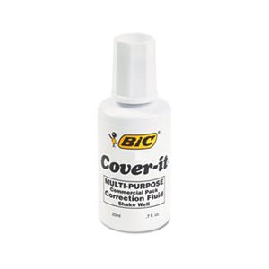 Correction Fluid, Cover-It, 20ml Bottle, White