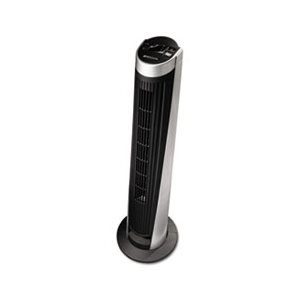 FAN, Remote Control, Tower, Five Speeds, Black / Silver