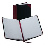 Record / Account Book, Record Rule, Black / Red, 150 Pages, 9.625" x 7.625"