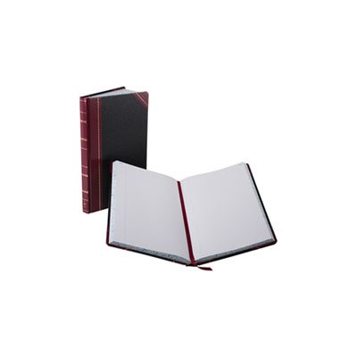 Record / Account Book, Black / Red Cover, 300 Pages, 14.125" x 8.625"