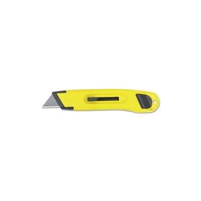 UTILITY KNIFE, Plastic, Light-Duty, w /  Retractable Blade, Yellow