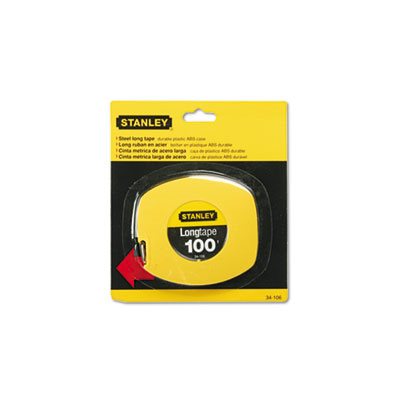 MEASURING TAPE, LONG,  .125" Graduations, 100', Yellow