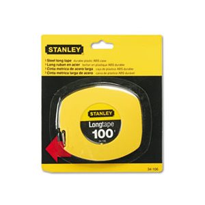 MEASURING TAPE, LONG,  .125" Graduations, 100', Yellow