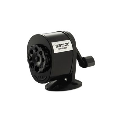 PENCIL SHARPENER, Counter-Mount / Wall-Mount, Antimicrobial, Manual, Black