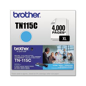 TONER, TN115C BROTHER, High-Yield, Cyan