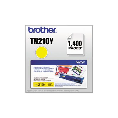 TONER, TN210Y BROTHER, 1400 Page-Yield, Yellow