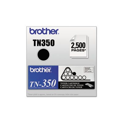 TONER, TN350 BROTHER, 2500 Page-Yield, Black