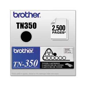 TONER, TN350 BROTHER, 2500 Page-Yield, Black