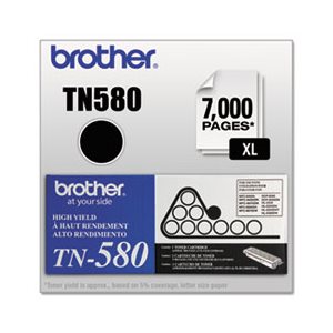 TONER, TN580 BROTHER, High-Yield Toner, Black