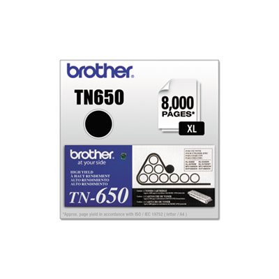 TONER, TN650 BROTHER, High-Yield Toner, Black