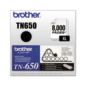 TONER, TN650 BROTHER, High-Yield Toner, Black