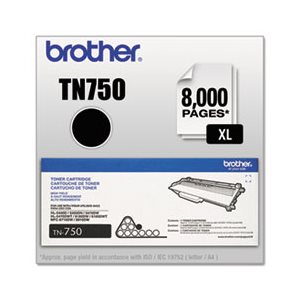 TONER, TN750 BROTHER, High-Yield Toner, Black