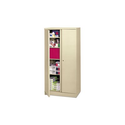 CABINET, STORAGE, Easy-to-Assemble, 36"w x 18"d x 72"h, Putty