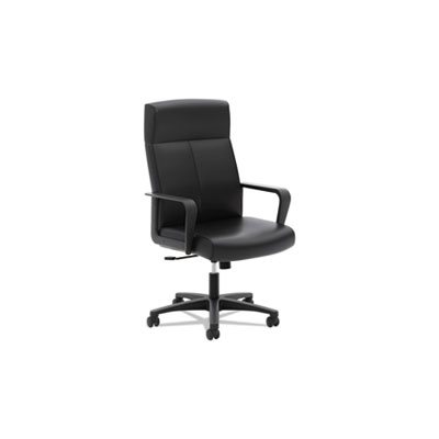 CHAIR, Executive, VL604 Series, High-Back, Black, SofThread Leather