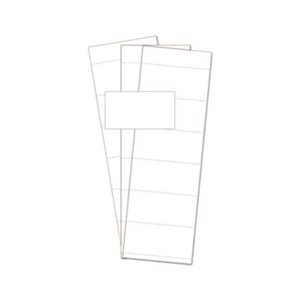 Data Card Replacement, 3"w x 1.75"h, White, 500 / PK