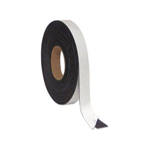 TAPE, Magnetic, Adhesive, Roll, Black, 1" x 50'