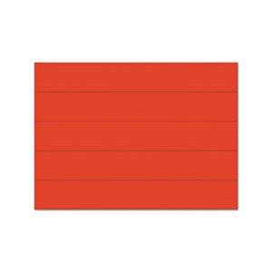 TAPE, STRIPS, Dry Erase, Magnetic, Red, 6" x .875", 25 / Pk