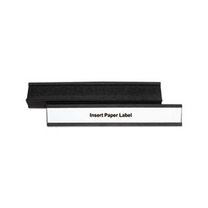 CARD HOLDERS, Magnetic, 6"w x 1"h, Black, 10 / Pk