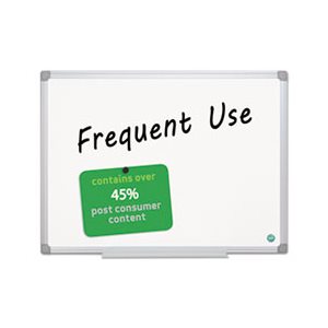 BOARDS, DRY ERASE, Earth Gold Ultra Magnetic, 48" x 72", White, Aluminum Frame