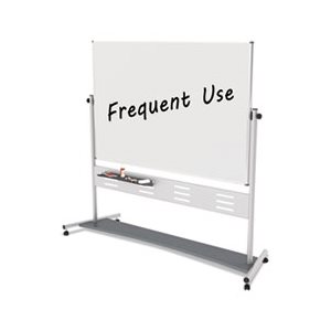 EASEL, Magnetic, Reversible, Mobile, 70.8"w x 47.2"h, 80"h, White / Silver