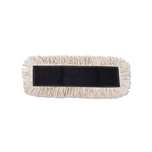 MOP HEAD, Disposable, Dust, Cotton / Synthetic, 24"w x 5"d, White