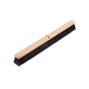 BRUSH HEAD, FLOOR, 3.25", Maroon, Stiff, Polypropylene, 36"