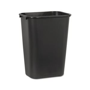 WASTE BASKET, Soft-Sided, 41 qt, Plastic, Black