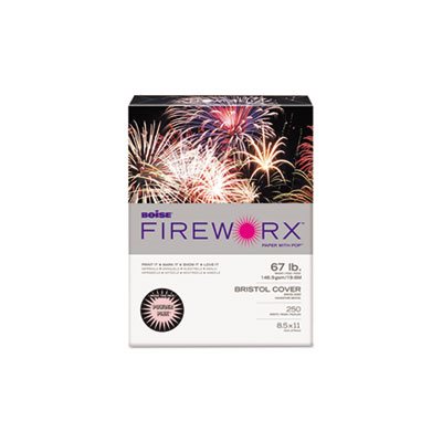 COVER STOCK, FIREWORX, 67 LB, PINK