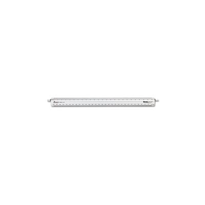 TRIANGULAR SCALE, Adjustable, Aluminum, Engineers Ruler, 12", Silver