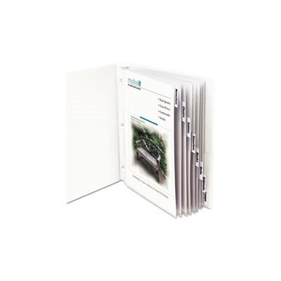 SHEET PROTECTORS, WITH INDEX TABS, CLEAR TABS, 2", 11" x 8.5", 8 / ST