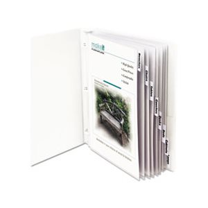 SHEET PROTECTORS, WITH INDEX TABS, CLEAR TABS, 2", 11" x 8.5", 8 / ST