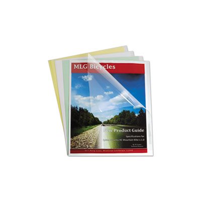 Report Covers, Economy Vinyl, Clear, 8.5" x 11", 100 / BOX