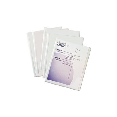 REPORT COVERS, WITH BINDING BARS, ECONOMY VINYL, CLEAR, 8.5" x 11", 50 / BOX