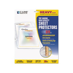 SHEET PROTECTORS, High Capacity, Polypropylene, Clear, 50", 11" x 8.5", 25 / BOX