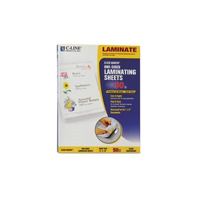 FILM, LAMINATING, Cleer Adheer, Self-Adhesive, 2 MIL, 9" x 12", 50 / Box