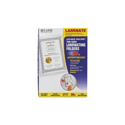 POCKETS, LAMINATING, Quick Cover, 12 mil, 9.125" x 11.5", 25 / Pack