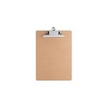 CLIPBOARD, 9" X 12.5", BROWN