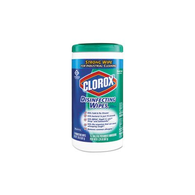 WIPES, DISINFECTING, CLOROX, FRESH SCENT, 7" X 8", 75 / CAN