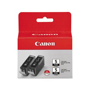 CARTRIDGE, CANON (PGI-5BK), ChromaLife100+ Ink, BLACK, 2 / PACK