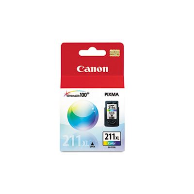 INK, CANON, (CL-211XL) High-Yield, TRI-COLOR