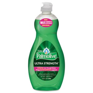 DISH DETERGENT, PALMOLIVE, LIQUID, ULTRA STRENGTH, ORIGINAL SCENT, 20OZ, 9 / CARTON