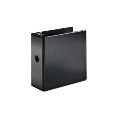 BINDER, SuperStrength, Locking, Slant-D Ring, 5" Cap, 11" x 8.5", Black