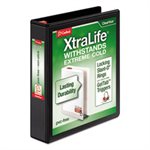 BINDER, XtraLife, ClearVue, Non-Stick, Locking, Slant-D Ring, 1.5" Cap, 11" x 8.5", Black